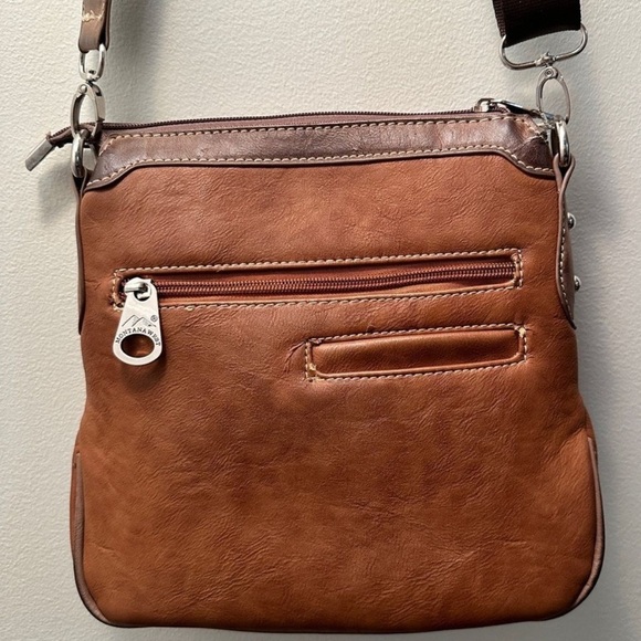 Montana West Genuine Leather Cross Crossbody Bag - Picture 6 of 9